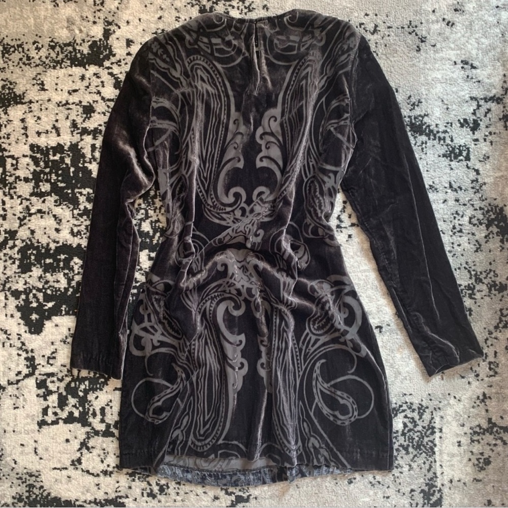 Elegant Black and Gray Dress